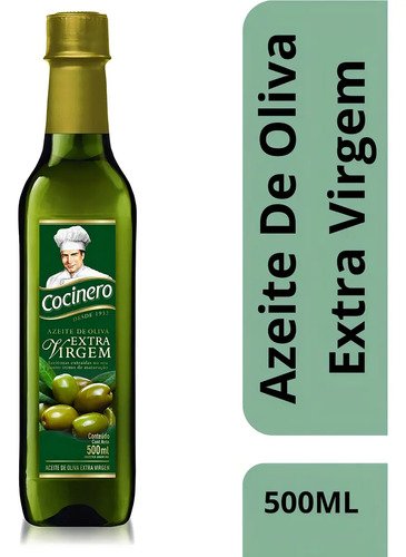 Azeite De Oliva Extra Virgem 500ml Cocinero Pet