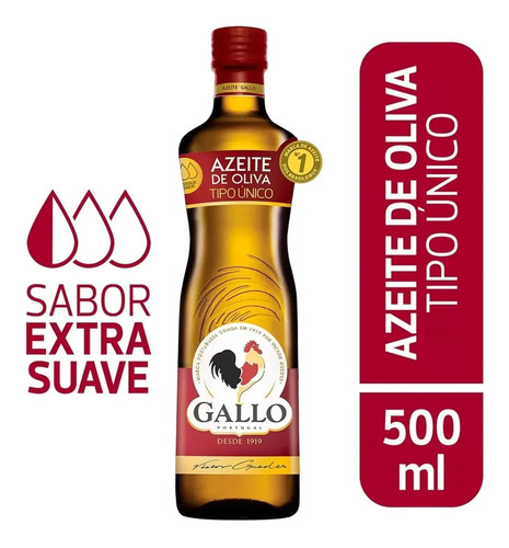 Azeite de Oliva Tipo Único Português Gallo Vidro 500ml