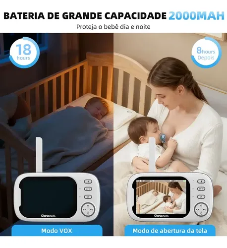 Baba Eletronica Sem Internet 3.5 Monitor Transmissão 300m