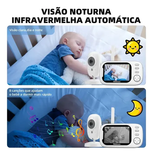 Baba Eletronica Sem Internet 3.5 Monitor Transmissão 300m