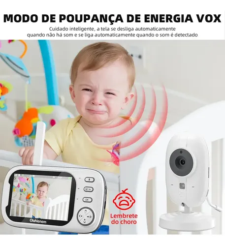 Baba Eletronica Sem Internet 3.5 Monitor Transmissão 300m