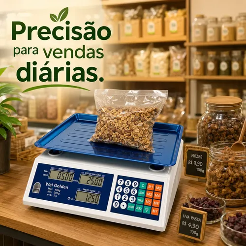 Balança Comercial Digital 40kg Bivolt Profissional