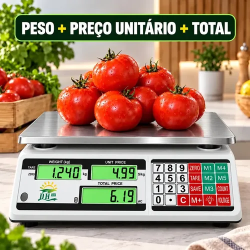 Balança Digital Eletrônica Comercial 40kg Precisão Comercio