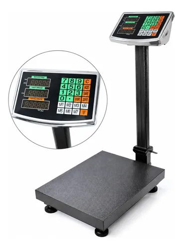 Balanca digital plataforma 200kg com tecla tara e zero led