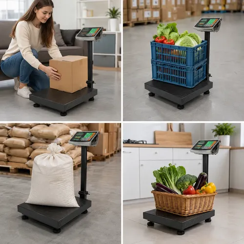 Balança Digital Plataforma 200kg Com Tecla Tara E Zero Led