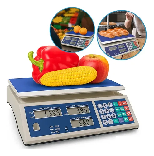 Balanca eletronica digital 40kg alta precisao bateria