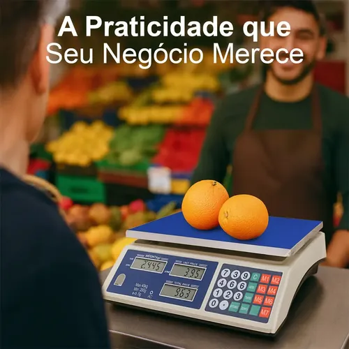 Balança Eletronica Digital 40kg Alta Precisão Bateria