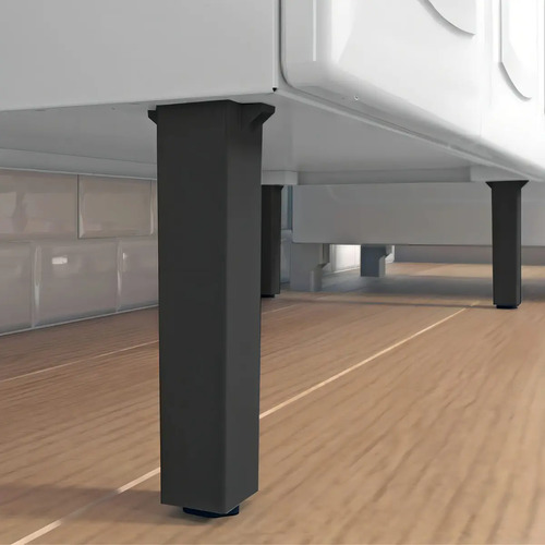 Balcão de Cozinha Itatiaia Aço 3 Portas 1 Gaveta Com Tampo de 105 CM Modelo Rose Branco Neve