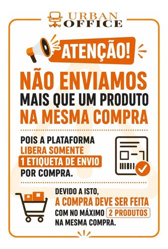 Banco Semi Sentado Ergonômico Urban Office com Encosto, em Couro Sintético Preto
