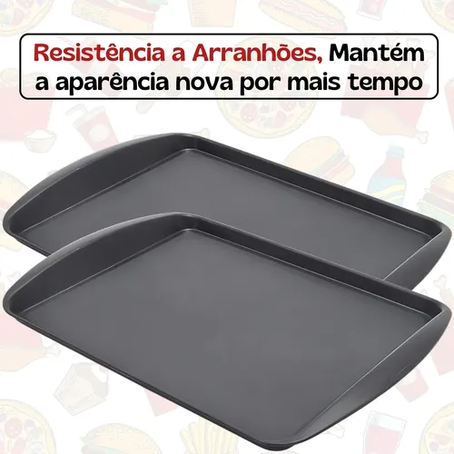 Bandeja Fast Food Restaurante Self Service 44x30 Kit 25 Un