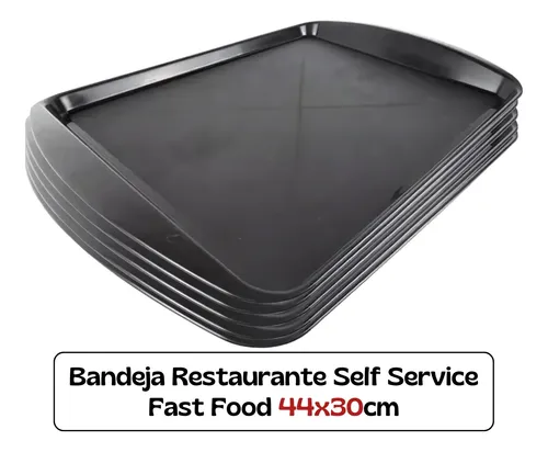 Bandeja Fast Food Restaurante Self Service 44x30 Kit 25 Un