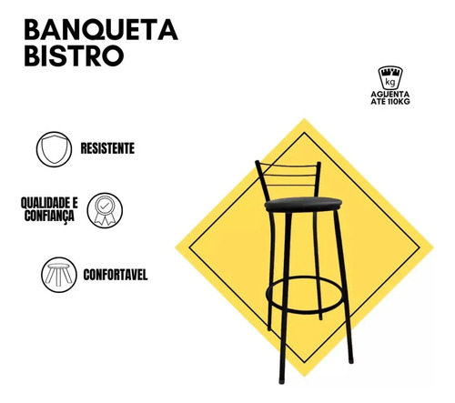 Banqueta Bistro Alta Cozinha, Balcão, Lanchonete