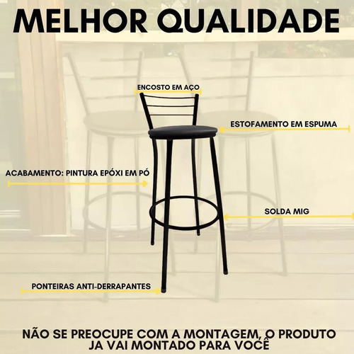 Banqueta Bistro Alta Cozinha, Balcão, Lanchonete