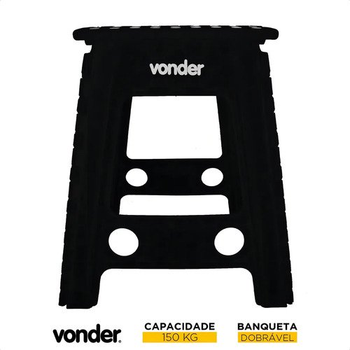 Banqueta dobravel 45cm vonder 3540045000 indicada para campi