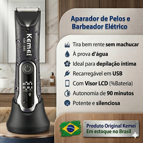 Barbeador Eletrico Depilador Pelo Sem Dores Removedor Intimo