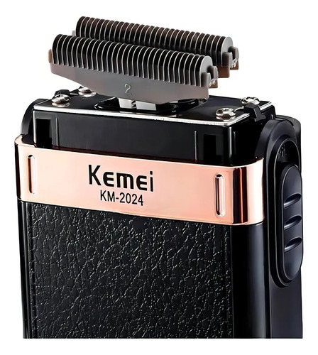 Barbeador Elétrico Kemei KM-2024 Sem Fio para Acabamento Preciso