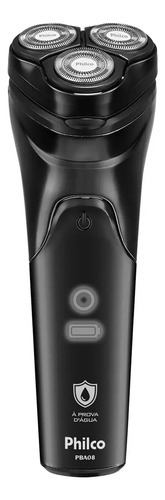 Barbeador eletrico pba08 a prova dagua bivolt philco preto