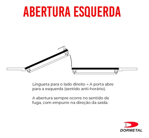 Barra Antipânico Dupla - Lado Esquerdo