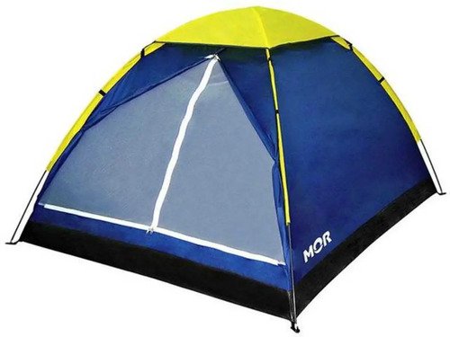 Barraca camping iglu para 3 pessoas azul mor