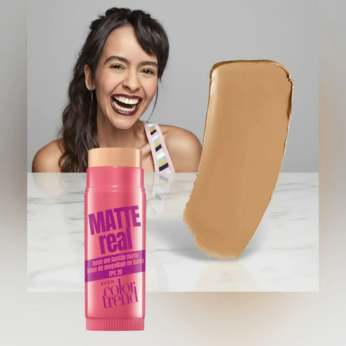 Base Bastão Matte Fps 20 Avon Color Trend 6,5g