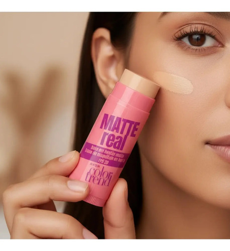 Base Bastão Matte Fps 20 Avon Color Trend 6,5g