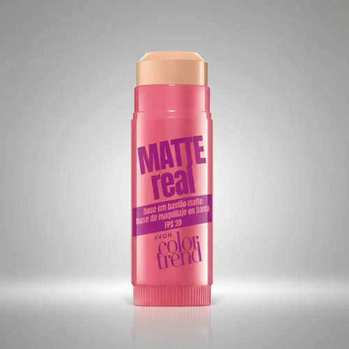 Base Bastão Matte Fps 20 Avon Color Trend 6,5g