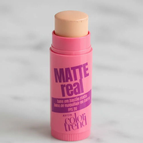 Base Bastão Matte Fps 20 Avon Color Trend 6,5g