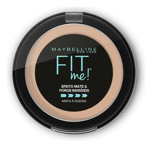 Base de maquiagem em po compacto fit me medio claro neutro 1