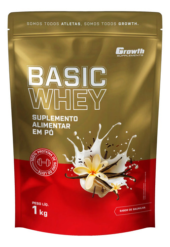 Basic whey 1kg growth supplements 1