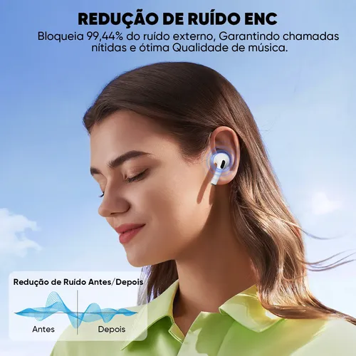 Basike Fone De Ouvido Sem Fio Bluetooth Para Bluetooth 5.3
