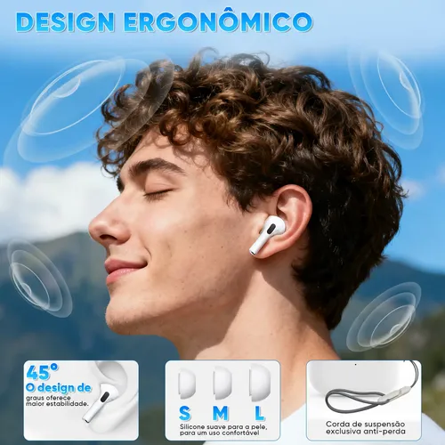 Basike Fone De Ouvido Sem Fio Bluetooth Para Bluetooth 5.3