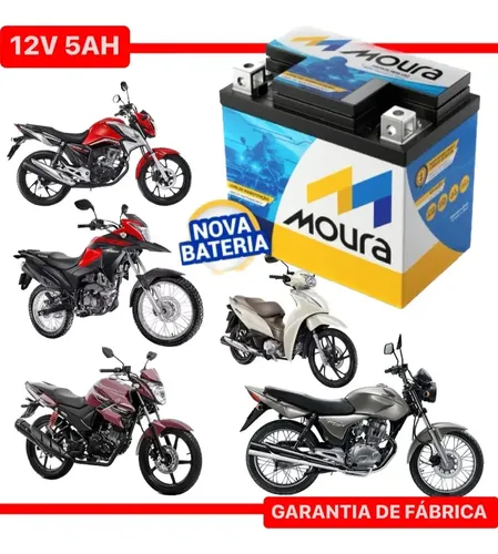 Bateria 5ah Cg 125ks Cg 150 Titan 150 Ks Biz 125ks Mour Moto