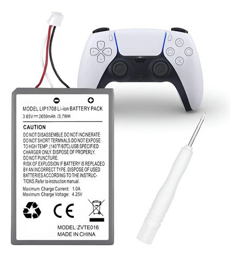 Bateria Dualsense Ps5 Controle Playstation 5 Lip1708 2650mah