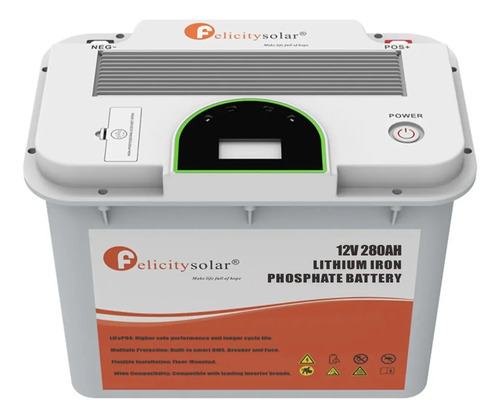Bateria Felicity Solar 12v 280ah Lifepo4 Bms 6000 Ciclos FLA12280-EU