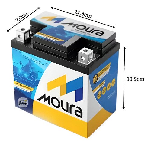 Bateria Moto Titan Fan Biz Bros Fazer 125 150 160 Mix Flex