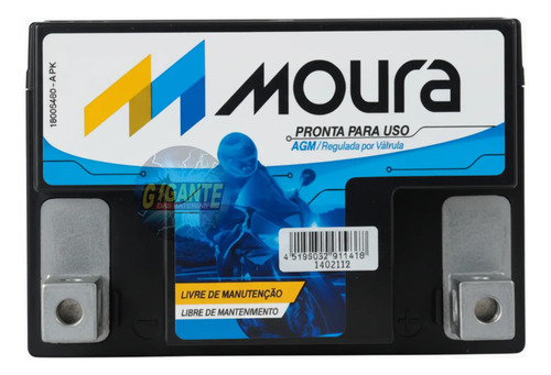 Bateria Moura Moto 5ah Honda Cg Titan Fan Biz Bros 150 160