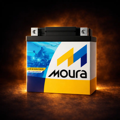 Bateria moura titan fan biz bros fazer 125 150 160 flex xre 1