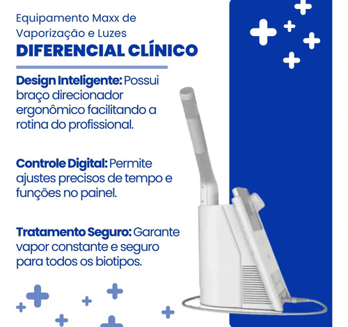 Beauty Steam Maxx Vapor Ozônio + Fototerapia Aromaterapia Cromoterapia HTM