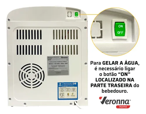 Bebedouro De Água Gelada Natural 10l/20l Eletrônico Bivolt