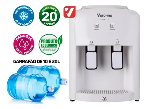 Bebedouro De Água Gelada Natural 10l/20l Eletrônico Bivolt