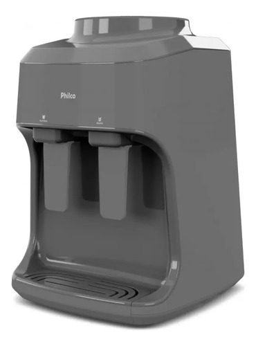 Bebedouro De Mesa Água Natural E Gelada Bivolt Philco Pbe15c Cinza-escuro