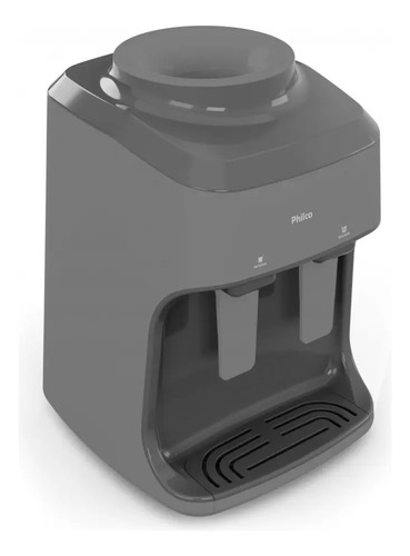 Bebedouro De Mesa Água Natural E Gelada Bivolt Philco Pbe15c Cinza-escuro