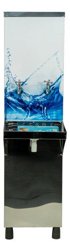 Bebedouro industrial coluna 25l inox 1 gelada 1 natural com