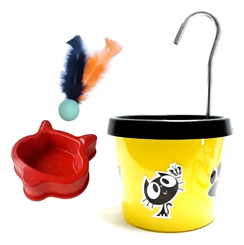Bebedouro para gato fonte brinde comedouro