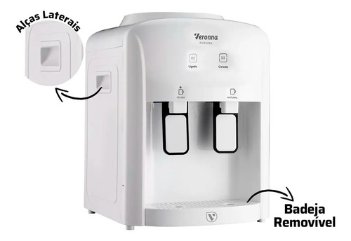 Bebedouro Refrigerado Eletrônico Veronna BE200 Agua Gelada Cor Branco
