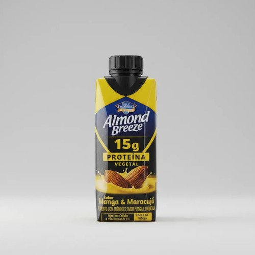 Bebida Proteica Vegana Almond Breeze Manga E Maracujá 15g Proteína Caixa Com 12