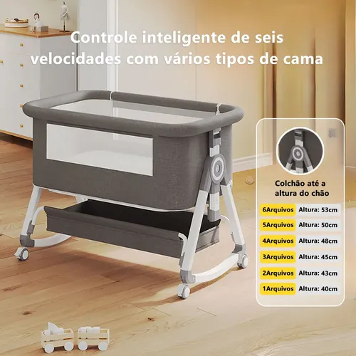 Berço Portátil Ajustável Moses Com Mosquiteiroe Portátil