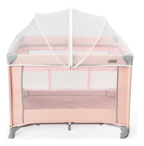 Berco portatil desmontavel maxi baby ate 15kg rosa