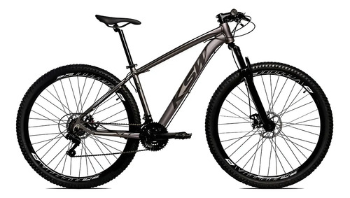 Bicicleta aluminio aro 29 ksw 24v freio disco xlt cor grafit