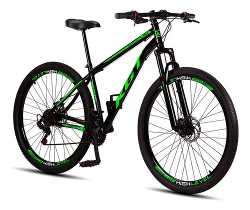 Bicicleta aro 29 aco carbono freios a disco suspensao 21 vel